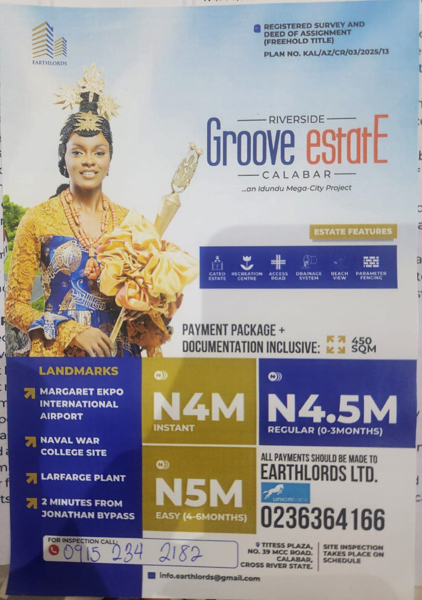 Horluwahshey's tweet photo. #CalabarRealEstate #CalabarProperty #RealEstateNigeria #LandForSale #PropertyInvestment #LandInvestment #InvestInCalabar #BuyLandNow #OwnYourProperty #SecureYourFuture #SmartInvestment #LandBanking #FutureInvestment #PropertyForSale #OwnLandToday.. https://t.co/Ysjpl7kq5i