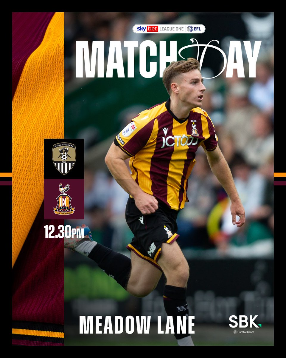 officialbantams's tweet photo. An early start in Nottingham. 👊

#BCAFC | #NOTvBRA | @sbk https://t.co/Bur61c7bPh