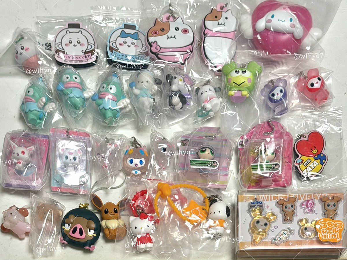 wlhyq7's tweet photo. めじるしアクセサリー ガチャガチャ 買取 交換 サンリオ ちいかわ くら寿司 ビッくらポン マグネット TWICE ラブリー ポケモン

譲）画像
求）買取>交換 
※交換 下記求
サンリオ シナモン>キティー
ジュエルペット サフィー
mikko ムース
パワーパフガールズ バブルス

都内手渡し>郵送 https://t.co/7wxUaUiGHP