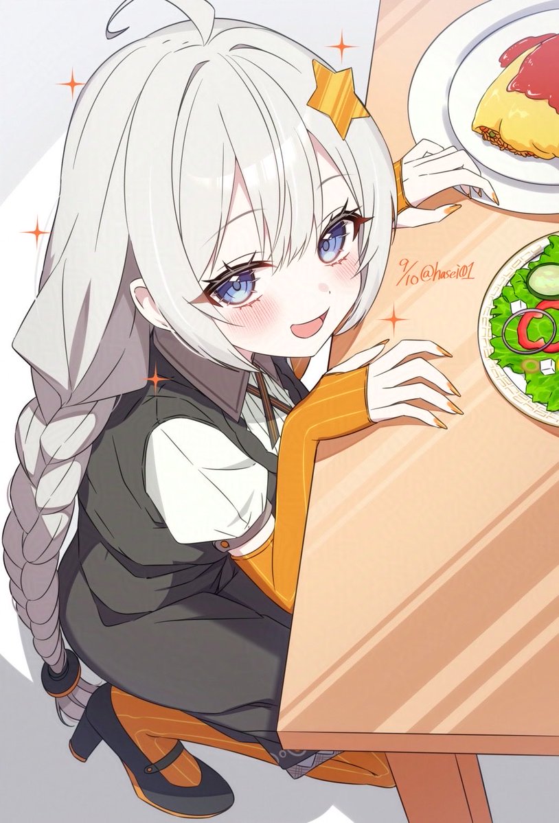 hasei01's tweet photo. 晩ご飯時に現れる妖精さん…… https://t.co/7x6XEJrSNN