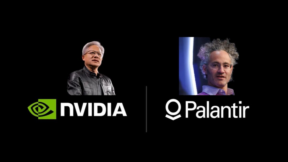 WOLF_Financial's tweet photo. NVIDIA & PALANTIR LAUNCH NEW AI STACK FOR GLOBAL SUPPLY CHAINS

$NVDA and $PLTR launched a sovereign AI system combining Palantir Foundry/AIP with NVIDIA Nemotron models, starting with NVIDIA’s own supply chain.

The system is designed to identify bottlenecks, improve materials allocation and coordinate production across suppliers. A single Vera Rubin rack requires around 1.3M parts across compute, memory, networking, power and cooling.

The same stack will also be available to enterprises, with deployment on-prem or in the cloud while keeping proprietary data under their control.