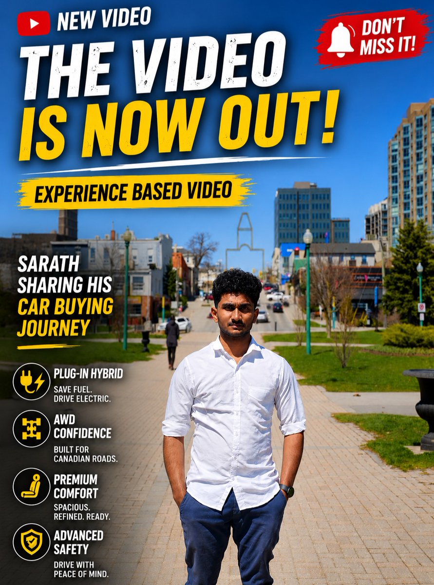 SantaSantaomwbs's tweet photo. What’s it really like buying a brand-new car in Canada? Sarath shares his experience buying a Mitsubishi Outlander PHEV—from dealership to daily driving. Would you choose a PHEV, EV, hybrid, or gas vehicle? https://t.co/Up5zYtvMGA