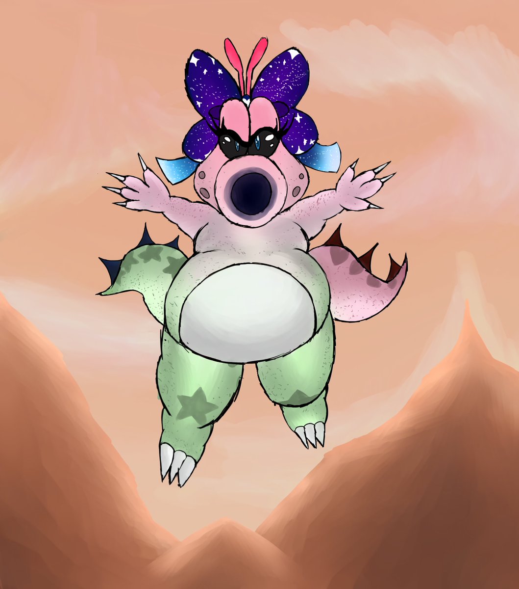 Junelikestodraw's tweet photo. Redesign 2: Astra (My Birdo OC)!
Getting into a fight with an unknown alien-like creature-!!
#Birdo, #OCㅤㅤ #Nintendo, #fanartㅤㅤㅤㅤ https://t.co/tGeFgngM8n