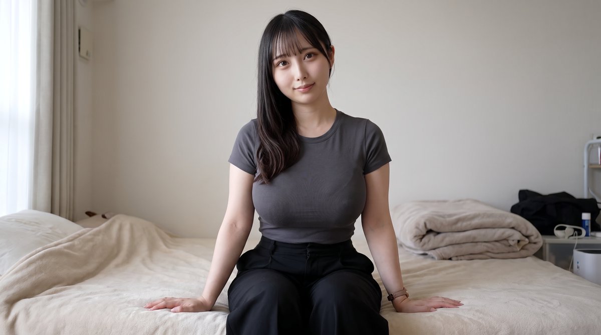 jiofjiew's tweet photo. 部屋で正面から話してるだけなのに「伝説」って言われた写真がこちら。

21歳/149cm/Fかぷ、これでふだん着って信じてもらえる？ https://t.co/4KJXhNPChR