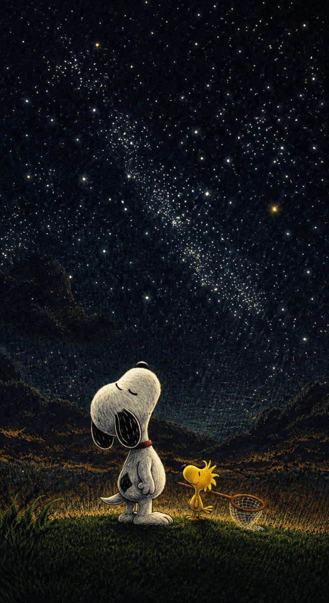 SnoopyWallpaper's tweet photo. Catching Stars with Snoopy https://t.co/khJqKvjq7c