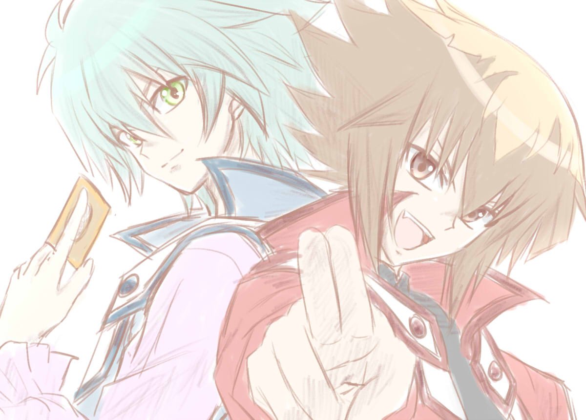 nultrasoul's tweet photo. 取り急ぎタッグフォースおめでとーに何かしら描きたかった…… https://t.co/UEBqgSUtK2