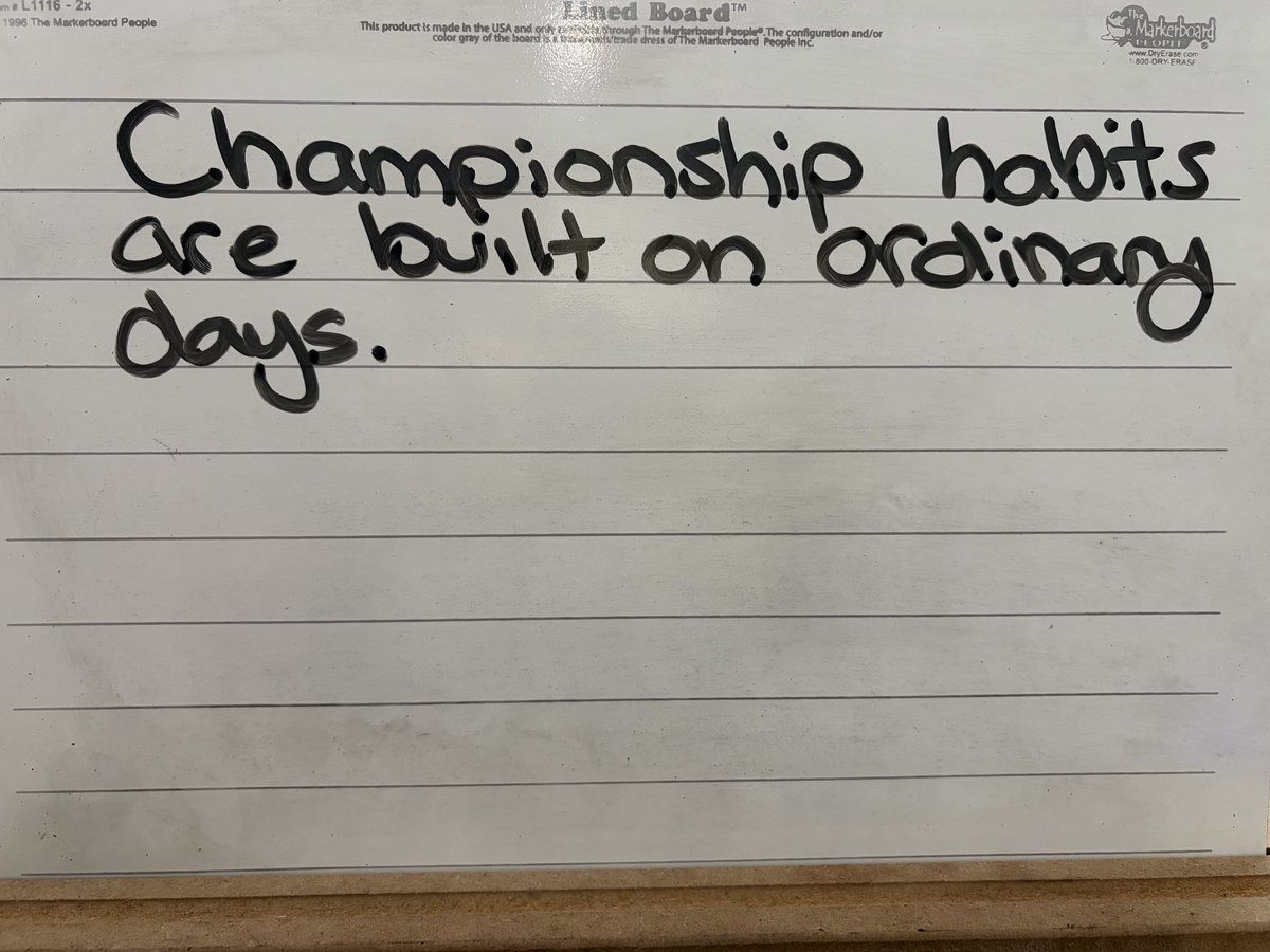 thewinningdiff1's tweet photo. Championships aren’t built under the lights. 
They’re built on the quiet days when nobody is watching and nothing feels important. 
Win those days. https://t.co/bKW6PCC1a8