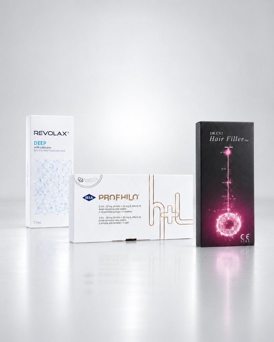 Rm365F's tweet photo. Trois références, trois indications professionnelles :

DR. CYJ Hair Filler — protocoles capillaires
Profhilo H+L — qualité de peau
Revolax Deep — rides profondes et volumes

➡️https://t.co/Dn0MzMw8HM

#Profhilo #Revolax #DRCYJ https://t.co/1g3k2QmD4X