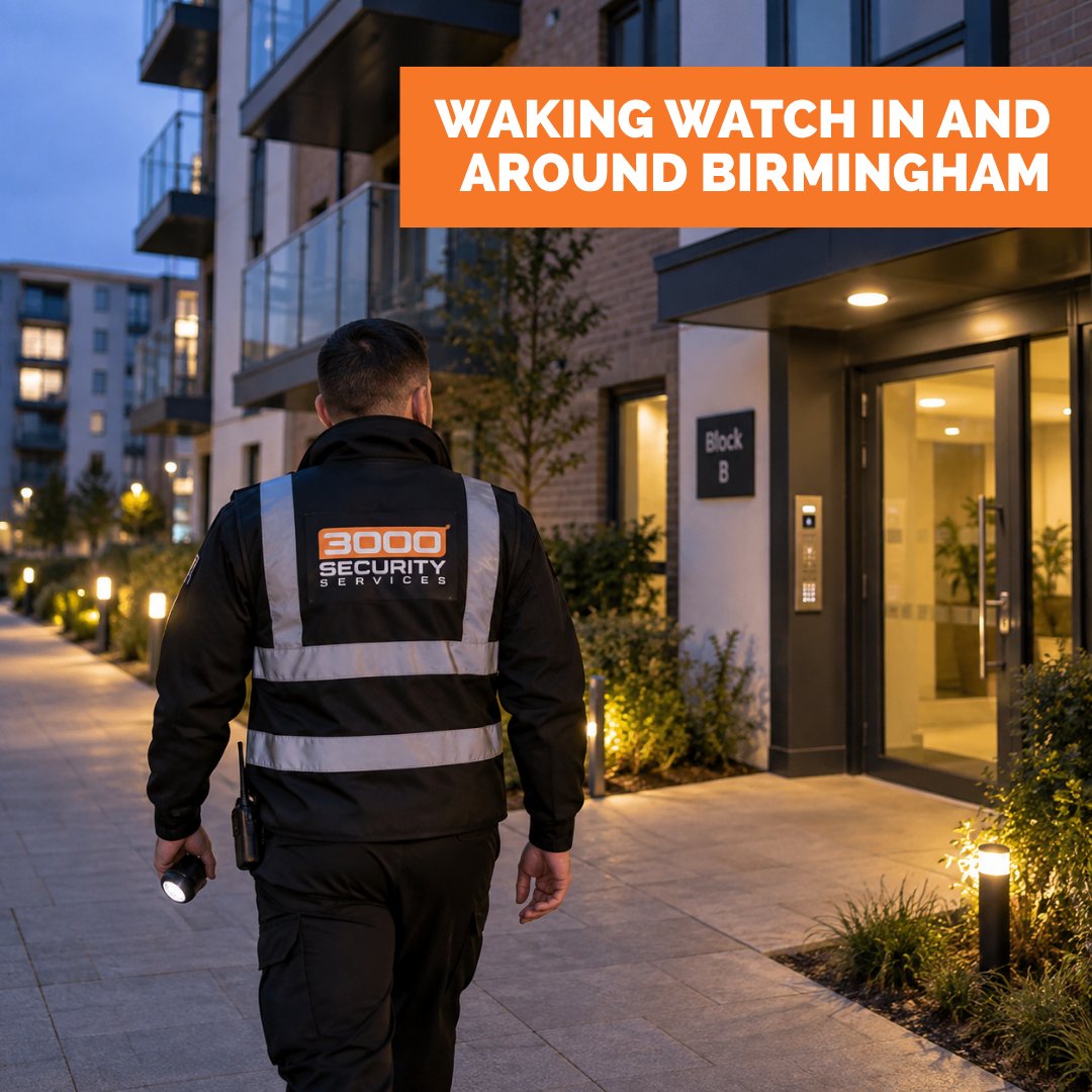 3000Security's tweet photo. Waking Watch is about more than simply having someone on site 👀🏢

Our trained officers carry out tailored, on-foot patrols, staying alert to potential fire and security concerns and providing a continuous presence.

🔗 https://t.co/Lc4vVTWNru

#wakingwatch #firesafety #security https://t.co/XE5FxHglXj