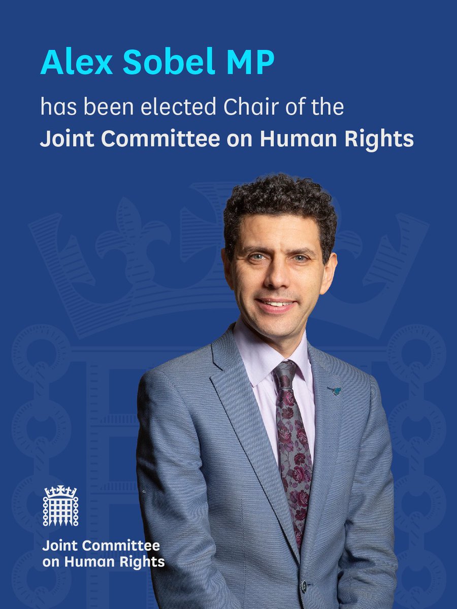 Alex Sobel MP has been elected Chair of the Joint Committee on Human Rights