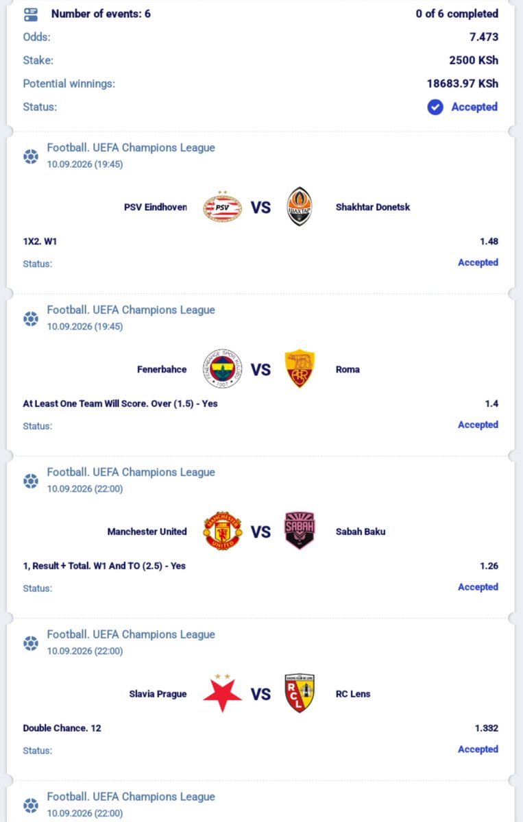 Costa_tipske1's tweet photo. Good afternoon champs💪
Champions league tonight's selections 🔥✅️👇
Paripesa code: 1TTHL https://t.co/f5eCXkgtlU