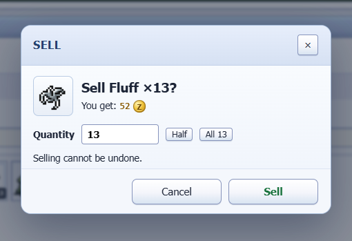 sayhell02912845's tweet photo. Selling 13 Fluff for 52 Zeny 🐑💰
Not a huge payout, but clearing the inventory and turning extra drops into Zeny is still progress! Every little bit counts in @IdleROGame. 🔥
#IdleRO https://t.co/8nc82tOcns