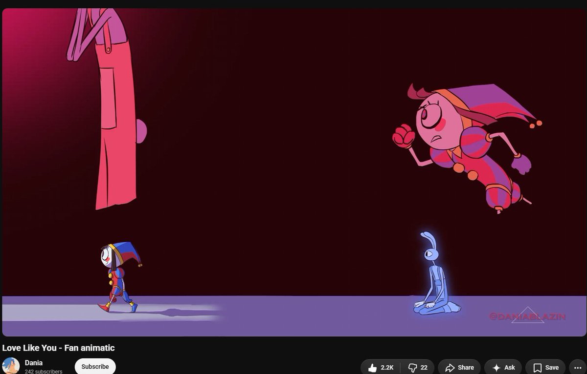 N_Problemm's tweet photo. I also just wanted to share this other animation that dropped recently by Daniablazin. It's a very beautiful and comforting one!

Actual soul healing material. Go watch! https://t.co/djuso0znWT