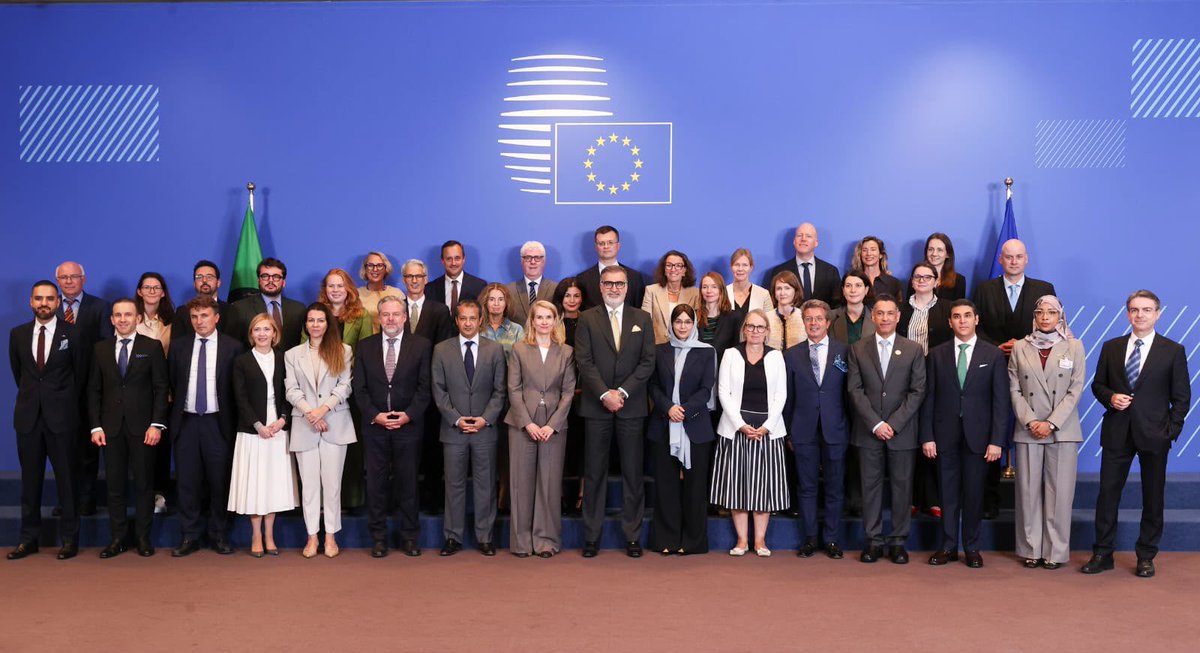 kovac_ivan's tweet photo. Important interaction after summmer break: mtg with #GCC partners. 🇸🇰 speaking on behalf of #V4 countries, expressed full solidarity in view of security situation and stressed de-escalation, int. law & freedom of navigation. Looking fwd to upcoming #EUGCC Summit & its results! https://t.co/sbZV1yDkq2