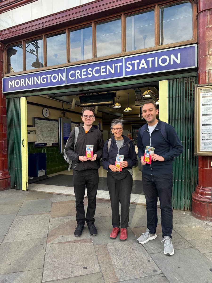 CamdenLabour's tweet photo. Out in force this morning speaking to residents at stations across Holborn and St Pancras in support of our brilliant candidate, @Sagal_AW.
For hope, vote Sagal on October 8th 🌹🗳️ https://t.co/3Z0QdnaCqP