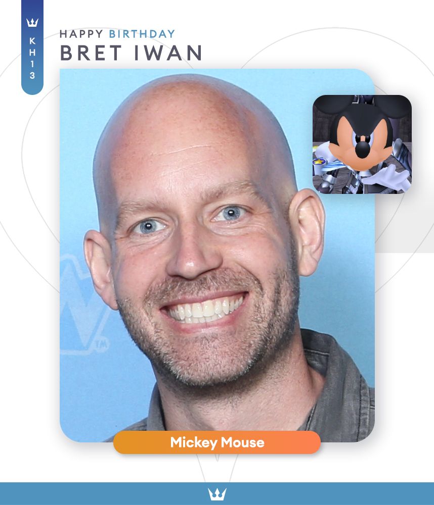 KH13com's tweet photo. #BDayKH Happy 44th Birthday to Bret Iwan! He voices Mickey in the Kingdom Hearts series! https://t.co/Ba6uW1VkO9 https://t.co/bctOFm3OzX