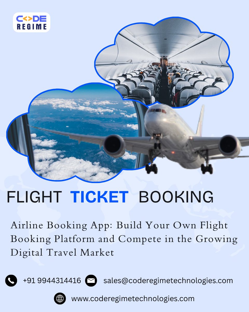 RegimeCode's tweet photo. Code Regime Provide Airline Booking App solutions https://t.co/teAHl8vUHM
#AirlineBookingApp #FlightBookingApp #StartupIndia #UAE #UK #Canada #Germany #Singapore #US #Australia #Entrepreneur #GrowthMindset #Business #SuccessMindset #StartupSuccess #StartupBusiness 
#CodeRegime https://t.co/mL3ndW1cd6