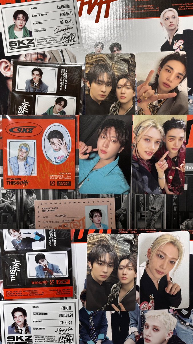 mn_x_mn's tweet photo. Straykids スキズトレカ交換　
（譲）　写真のもの🤲
　　　ヒョンジン　フィリックス　チャンビン

（求）　スンミン　なんでも検討

異種◎
なるべく複数交換お願いします
（お返事に時間いただきます）
ユニットよりソロ求めてます https://t.co/VA0HF2DK2E