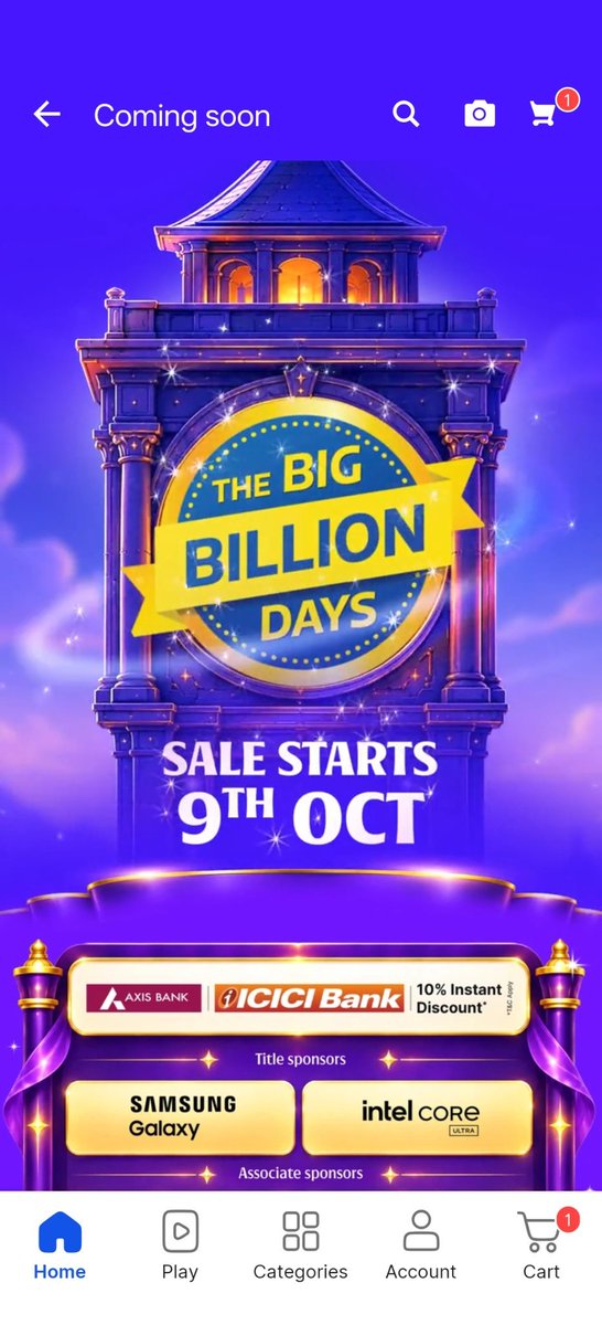 iamprasadtech's tweet photo. Officially Confirmed ✅

Flipkart BBD sale will start from: 9th October 🗓️
Early access starts from 8th October 🗓️

Discounts will be on Axis and ICICI Bank 🏦 cards 💳!!
#FlipkartSale #BBDsale #DussehraSale https://t.co/5MaGQrnsBB
