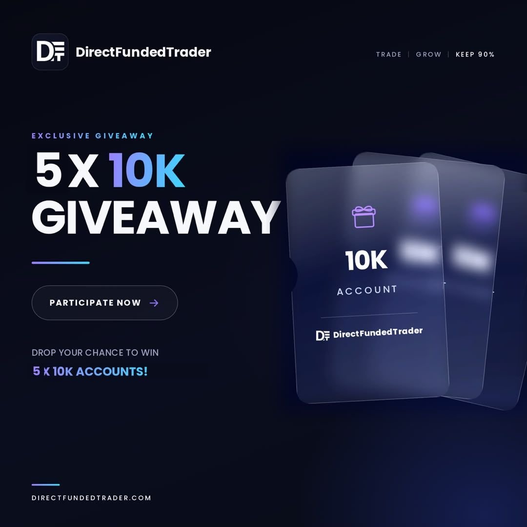 TheEliteTrader_'s tweet photo. GIVEAWAY ALERT 🎉
5 × $10k 2-Step Challenge Accounts 

To enter:  
💎 Follow 
@TheEliteTrader_
@Direct_Funded
@NexoraTrades
@DrThermal9625

💎 Like, repost & tag 3 traders 

💎 Sign up here for 50% discount
[ https://t.co/2MJc8DwEnE ]

💎 Also follow 
@Annbjorgs @Malekfx1155 @SMARTFX03 @I_AM_KING012 @Hillcityy_ @sodium_nq @De_CaptainChart @Been_Omar_FX 

💎 Engage with the qouted post 

💎 Good luck
