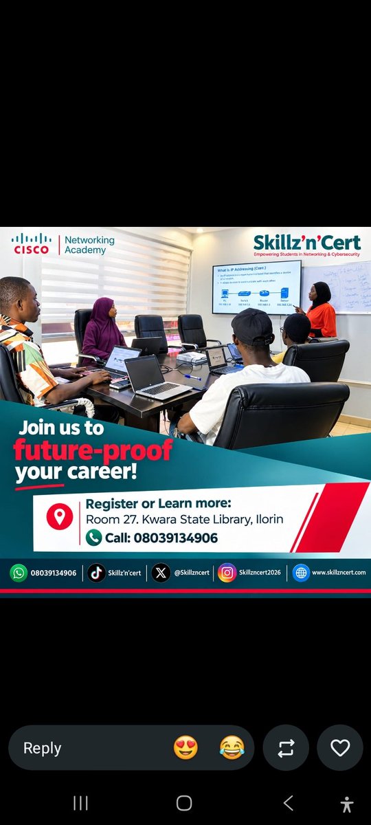 Iam_Jyde's tweet photo. This is how you can be a part of SKILLz'n'CERT today
@aliyuthayo https://t.co/ObPyxFi8tR