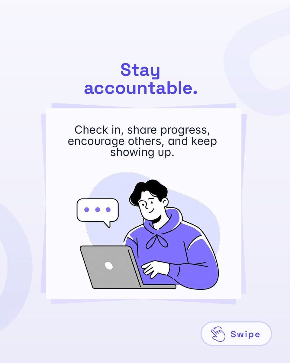 skquadtech's tweet photo. Staying accountable is one of the fastest ways to accomplish set goals.

Let Skquad help you stay accountable.

#Accountability #Community #Skquad #Growth https://t.co/1t5IH3vtjW