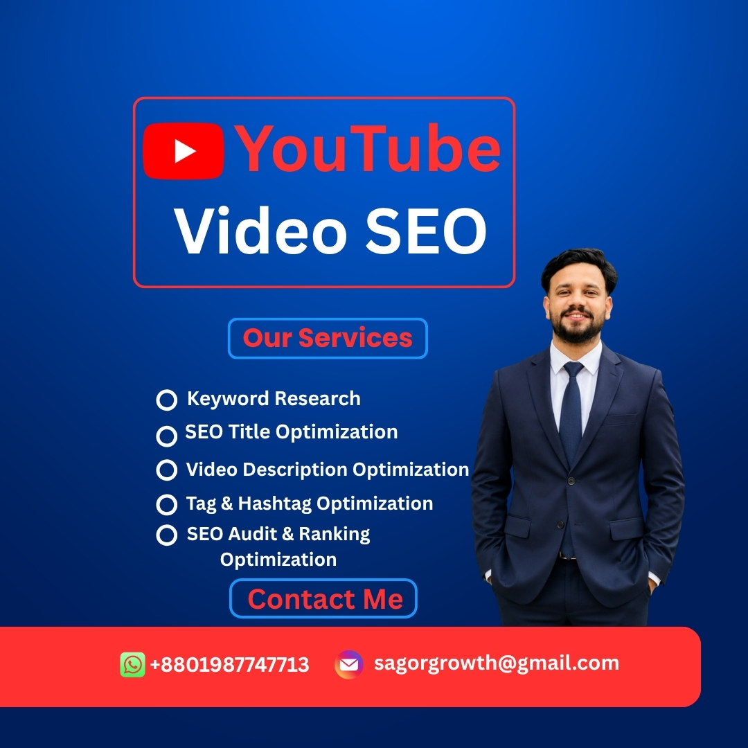 sagorgrowth's tweet photo. > 🎥 Want Your YouTube Videos to Reach More Viewers?

I help creators and businesses optimize their YouTube videos to improve search visibility, rankings, views, and audience reach.

#YouTubeSEO #YouTubeMarketing #YouTubeGrowth #VideoSEO #DigitalMarketing #SagorGrowth https://t.co/2ARpXuNDIW
