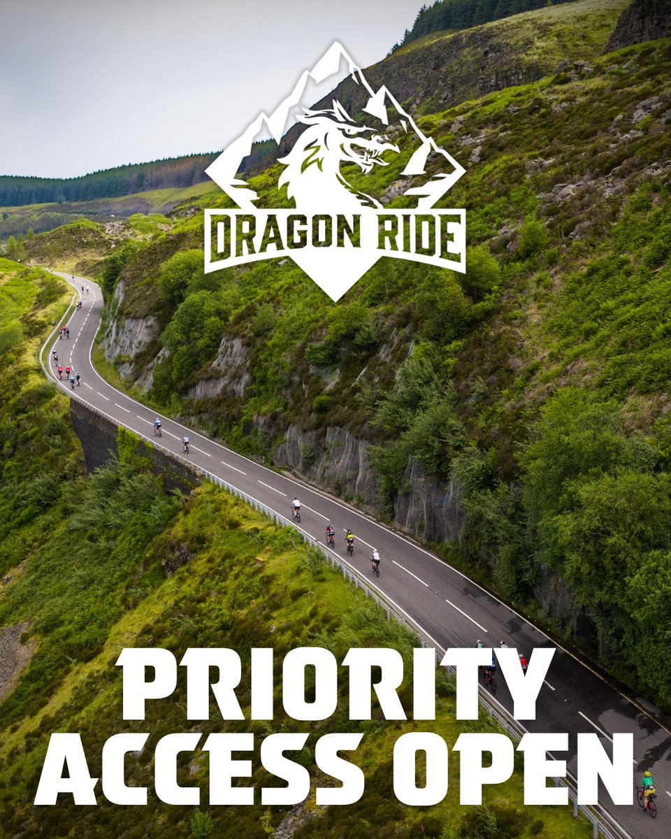 DragonRideWales's tweet photo. For all those who left their details for Priority Access to 2027 - Check your inbox📨Missed your chance? Public entries open next Tuesday🚴

Be the first to know when entries drop, leave your details via the link🔗https://t.co/CIGnmRjxd3 https://t.co/2vSyfio1cS