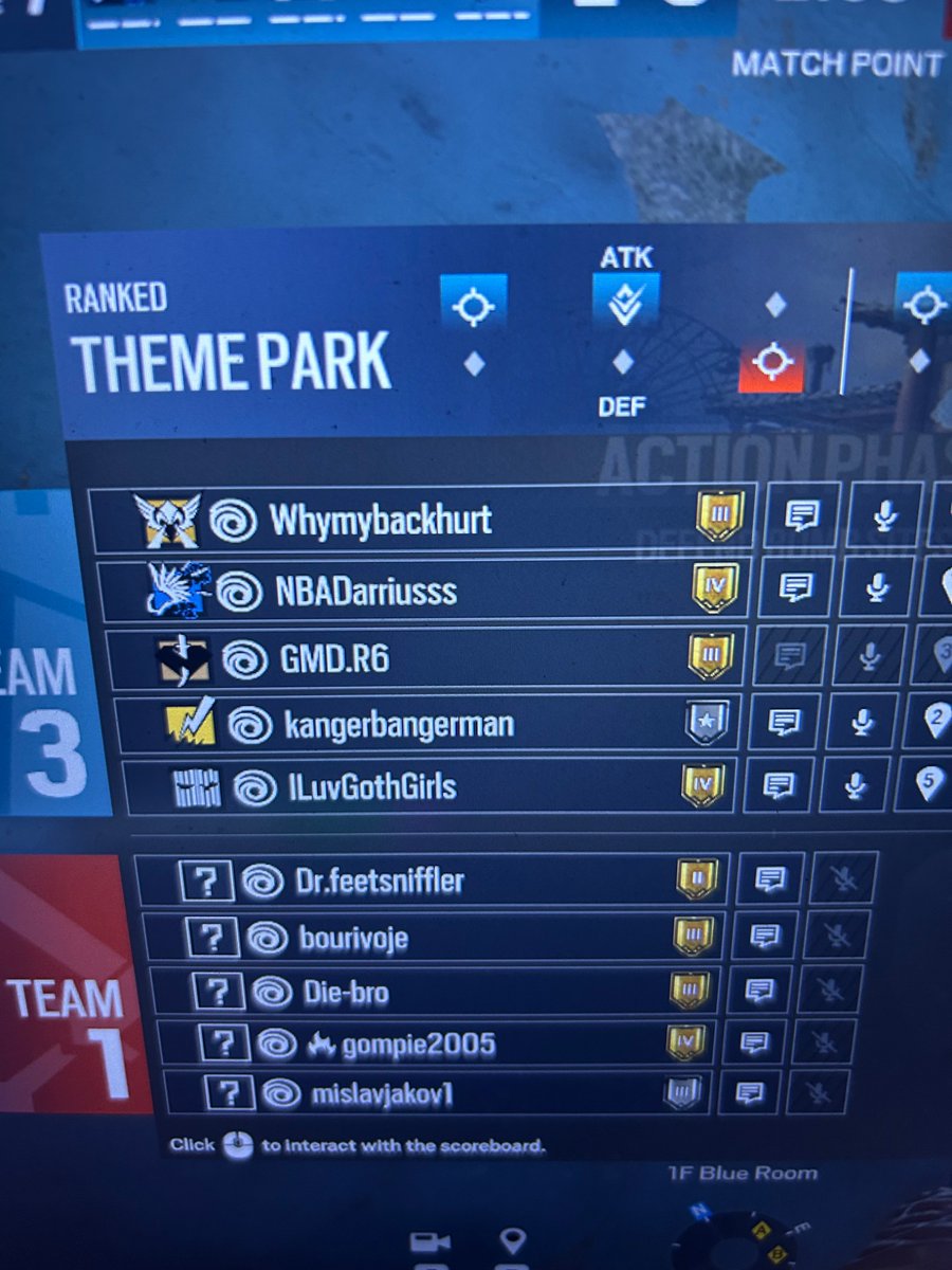 GmdHurricane's tweet photo. @UbisoftSupport @Rainbow6Game Watch out for Whymybackhurt and ILuvGothGirls both glitching themselves into walls and the bomb etc 😭 ban these guys immediately please https://t.co/6mV2mRUXJ8
