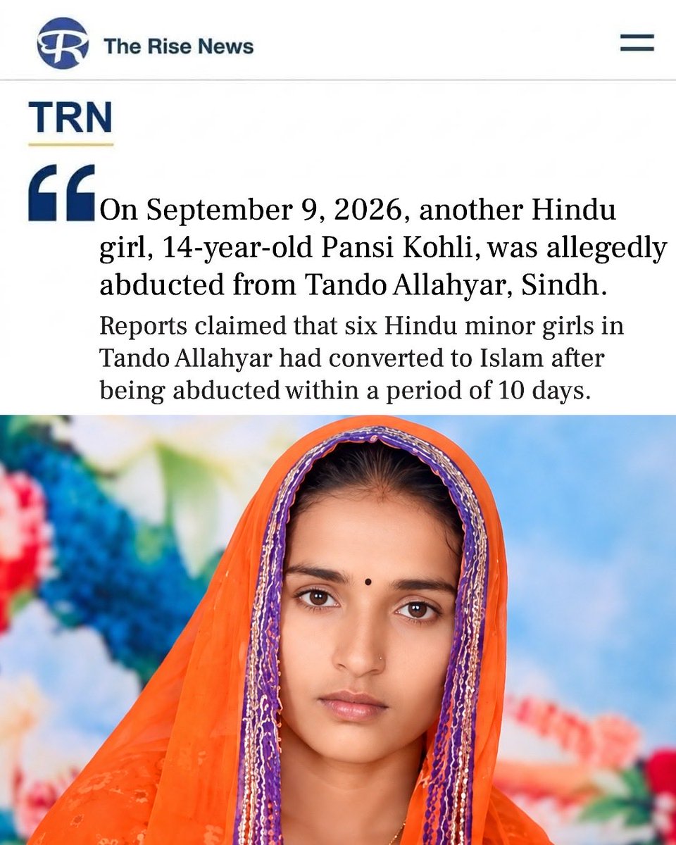SindhuSorath's tweet photo. Is this some kind of state-sponsored group working to target Hindu Sindhis who are not willing to leave their motherland?

Because if this isn’t an emergency, then what would an emergency look like?

Save our girls!! https://t.co/AcqZ1aNhfv