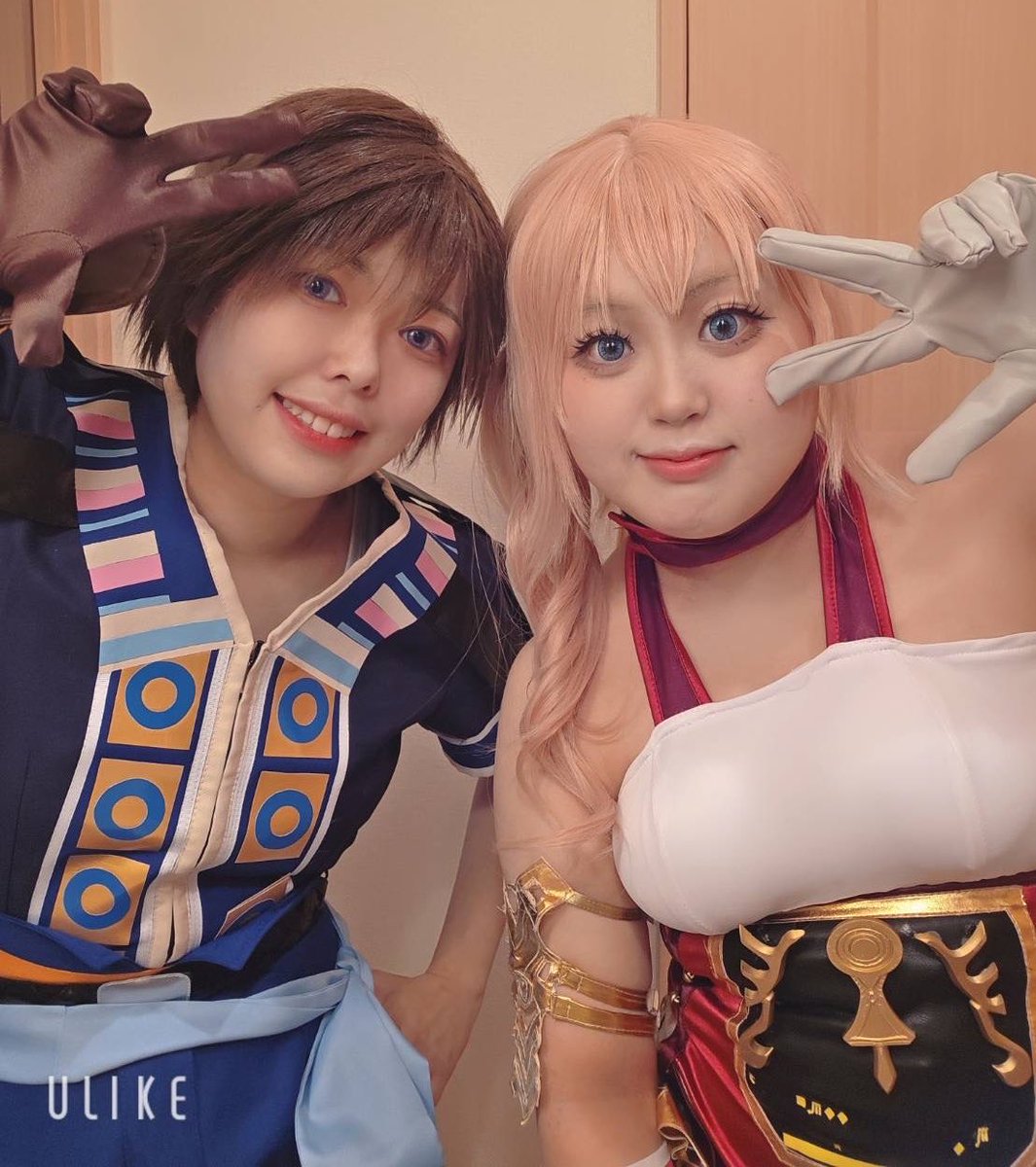 Regulus3939's tweet photo. FF13-2、コスプレ合わせ〜〜〜
ノエル(俺)とセラ(ゆきうさ) https://t.co/olVZIxXcJR