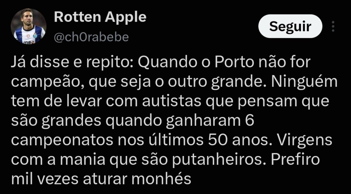 andrecavaleiro7's tweet photo. Eu sei que muita malta do Porto acha que o seu clube sempre foi ganhador mas não é verdade. 

O Porto não foi fundado em 1982. É um clube que passou 67% da sua história com 16 Taças.

89 anos e 16 Taças. Nunca vi isso em nenhum clube grande do Mundo.

Não têm assim tanto moral... https://t.co/lARrpYIV7a