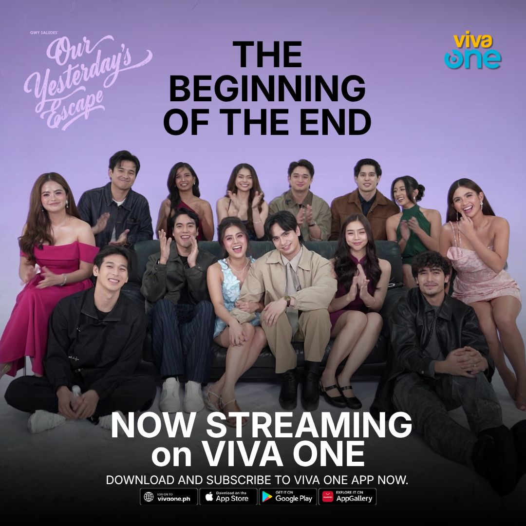 vivaoneintl's tweet photo. THE END BEGINS NOW! 😭🤩
Catch the exclusive behind-the-scenes footage of the Univerkada as they prepare for Our Yesterday's Escape.
Stream the official primer of '#OurYesterdayEscape's #TheBeginningOfTheEnd, exclusively on #VivaOne! https://t.co/MYmFrDdCEW
#OYE
#JaiNicole https://t.co/LItpCu35eK