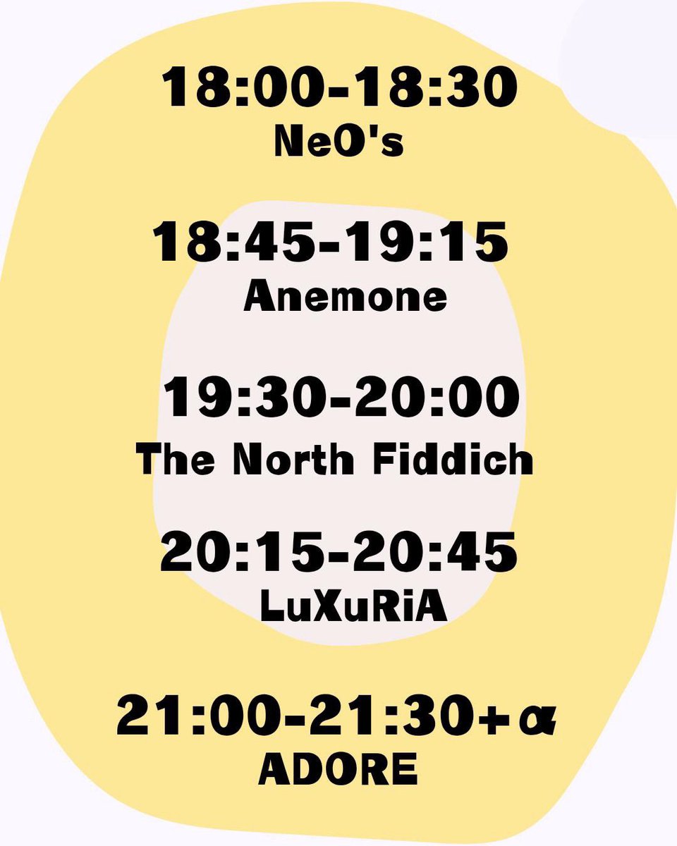 __LuXuRiA__'s tweet photo. 【🥀ライブ告知🥀】

2026.11.22（日）

◾︎GOODFEELING Vol.3
OPEN  17:30  / START 18:00

◾︎ BANxKARA ZONE-HS バンカラ札幌
(南5条西6丁目 ニュー桂和ビル B1)

◾︎act.

NeO's
Anemone
The North Fiddich
ADORE
LuXuRiA https://t.co/mv9UDah4v0