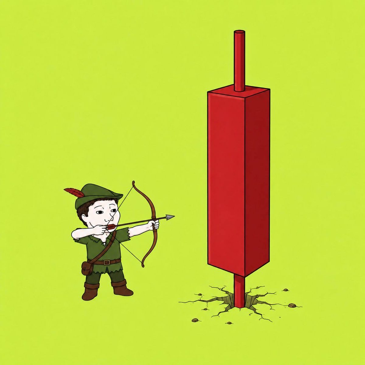 crypto_spawn's tweet photo. @Thelittleguyrh Little $guy taking out the red candles one by one  🏹 https://t.co/dRbbjQMdoE