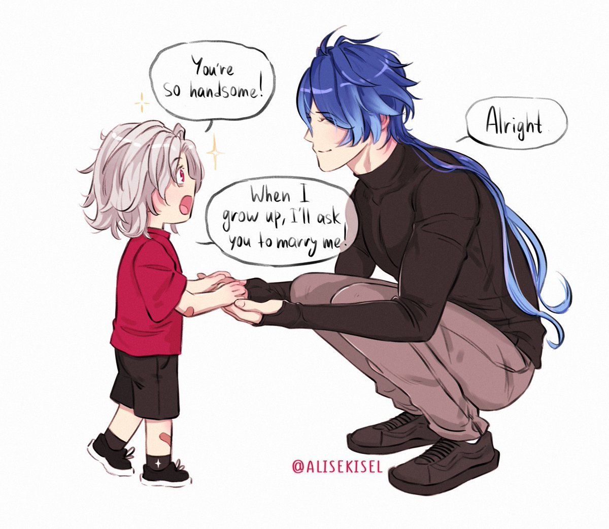 alisekisel's tweet photo. Day 4 - Time shenanigans 

@gravesin_week 
#Gravesinweek2026 #genshin https://t.co/EmKNfb6GAi