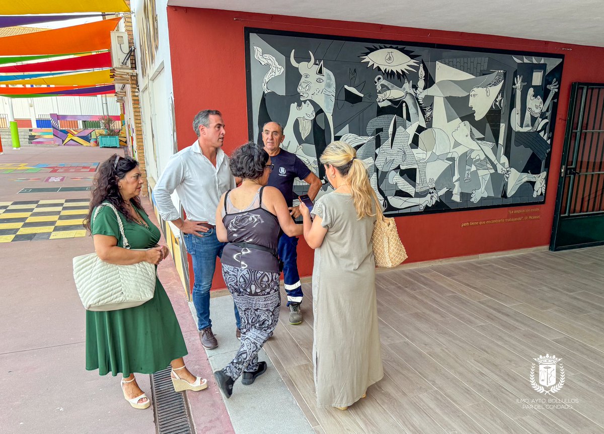 AytoBollullos's tweet photo. 🔵 PUESTA A PUNTO DE LOS CENTROS EDUCATIVOS DE CARA AL CURSO ESCOLAR 2026-2027

Finalizada la visita a los centros educativos de la ciudad para comprobar el estado de las instalaciones de cara al inicio del curso escolar 2026-2027. https://t.co/E8tiZjHp7f