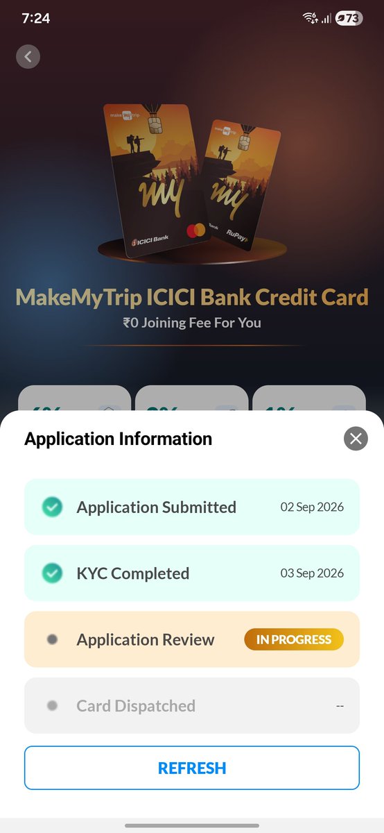 RamSengadhir's tweet photo. My application number 
No update or call from your side
68010999923
@ICICIBank_Care @ICICIBank @makemytripcare @ICICI_Direct https://t.co/zdhzSTStAn
