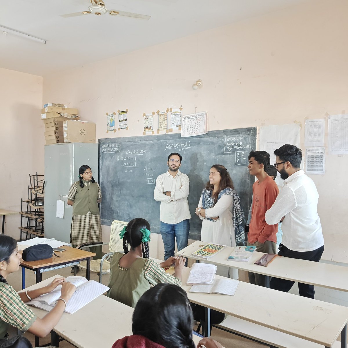 AshutoshRanka's tweet photo. Visited govt schools in Yeshwantpur and JP Nagar, Bengaluru.

Both the schools had decent infrastructure in classrooms. But both the schools were facing severe shortage of teachers as 50% of the staff has been on SIR duties for the last 3 months, which will go on for another 2 months.

If the @ECISVEEP wants to remove voters, they may go ahead and deploy someone else. But why are they wasting teachers’ precious time for this?

Our teachers are for teaching, not for your propaganda.

@Cockroachisback @AwaazForChange