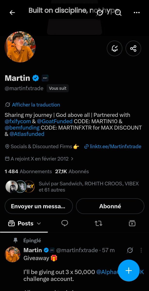 Vibex09's tweet photo. @martinfxtrade @AlphaCapitalUK @pipdogfx @crypto_king34 @cryptobullxy @fx https://t.co/ra6TR9MqLr