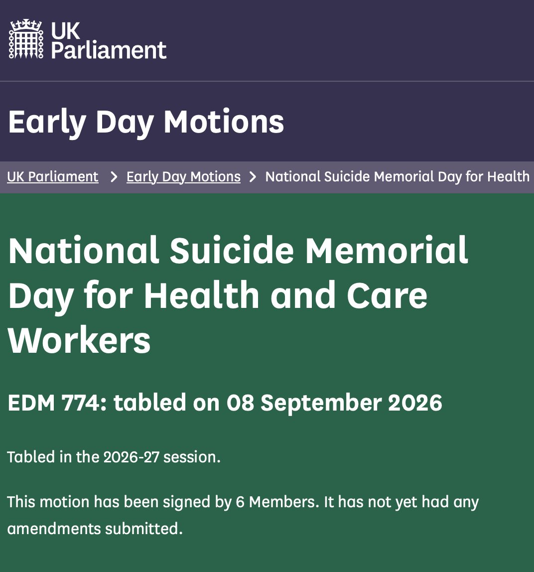 DoctorsDistress's tweet photo. Doctors in Distress thanks the All Party Parliamentary Group @catecclesstour @AndrewGeorge_ @NeilForPoole @JimShannonMP @AyoubKhanMP @WillForster @the_mdu for yesterday's recognition of National Suicide Memorial Day for Health and Care Workers. https://t.co/gUxcbGaGct