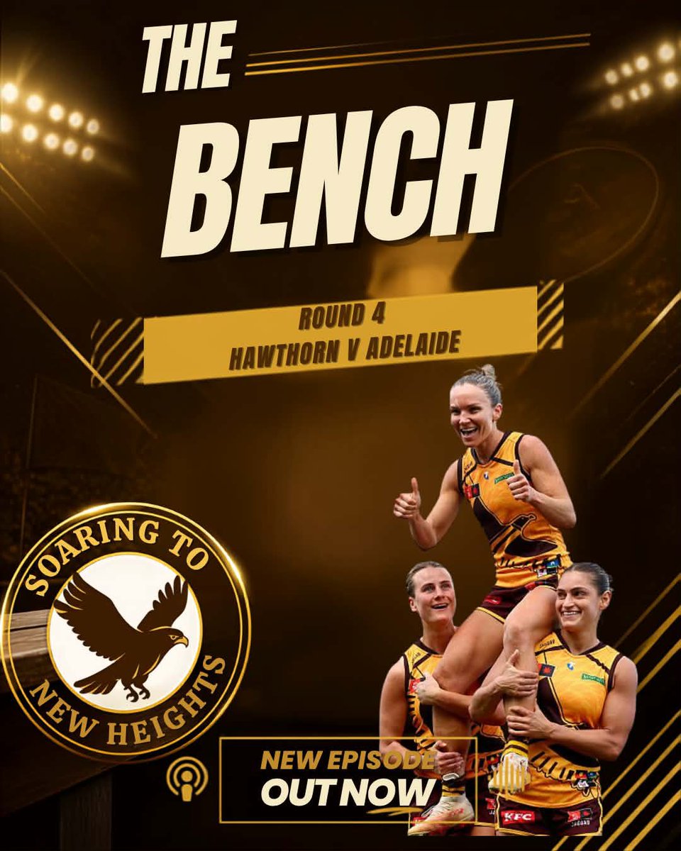HFCsoar's tweet photo. New episode of The Bench out now

Whilst it wasn't the outcome @hawthornaflw fans wanted, there was still a lot to take away from the game including disposal issues, sluggish spread, Wonderful West, and more

Available now

🎧https://t.co/tpBfjAtsjP

#AFLW #Hawthorn https://t.co/iIEvAI3JiW