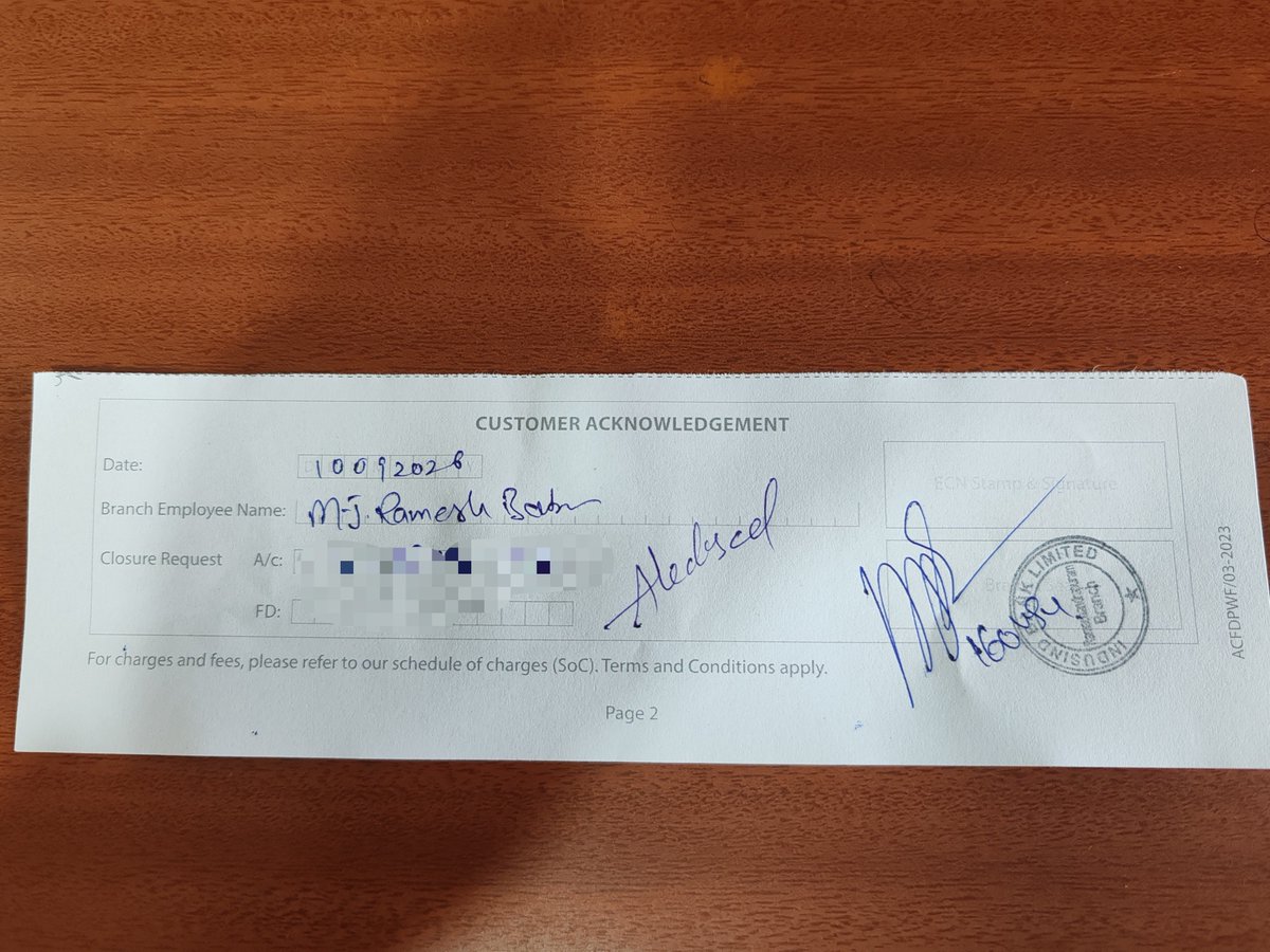 KammaRaghuram's tweet photo. Finally, closed @MyIndusIndBank Select Account after getting a confirmation that I need to maintain ₹50,000 AMB for an account that’s of no use to me. Sometimes, the best banking decision is to walk away. 👋💰

Goodbye, IndusInd Select! 🚪🙂

@MyIndusIndBank
#Finance
#ccgeeks https://t.co/Hbuskx8uMP