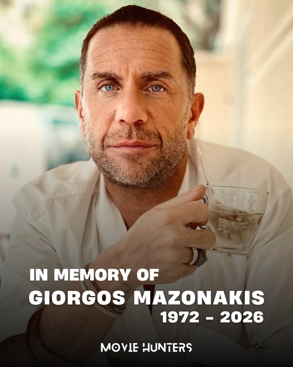 moviehunters01's tweet photo. In memory of Giorgos Mazonakis (1972-2026)
Γιώργος Μαζωνάκης (1972-2026)
Greek Singer & Actor
Born: March 4, 1972 · Nikaia, Peiraias, Greece
Died: September 09, 2026 · Athens, Greece
1 win & 1 nomination
#giorgosmazonakis #rip #greeksinger #osozwmazw #moviehunters01 https://t.co/OMutlNwgnF