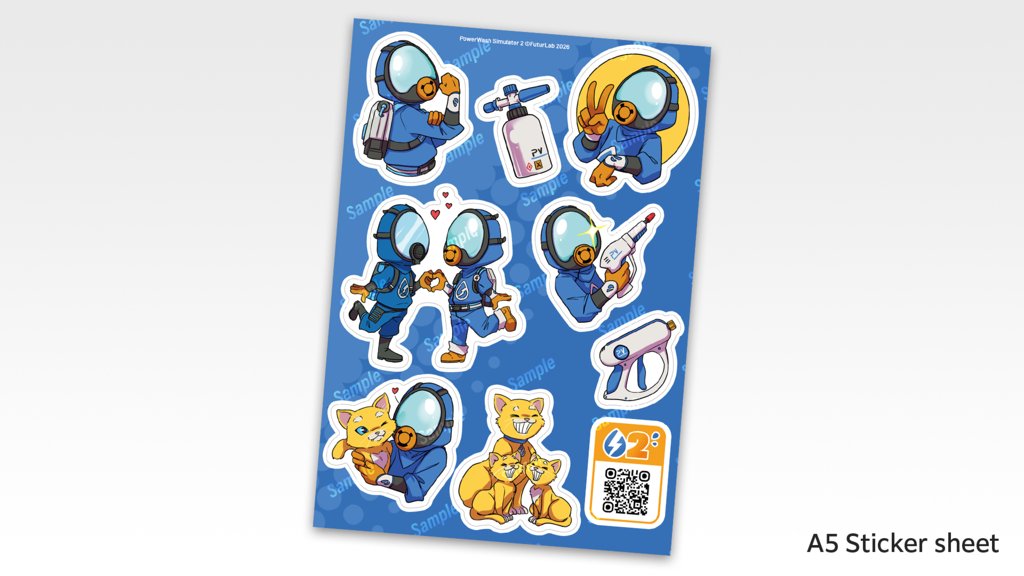 NNoroshi's tweet photo. 『PowerWash Simulator 2』がTGS2026に出展します！

2026年に配信された「Adventure Time Pack」と「STAR WARS（スター・ウォーズ）Pack」の2つのDLCを会場で試遊できます。

さらに新しい発表があるかも……？
ブースではステッカーもご用意しています！

📍場所：ホール9 インディーゲームコーナー 09-E86

TGSにお越しの際はぜひ会場でお試しください！#TGS2026
https://t.co/dT4bBJ9cxJ