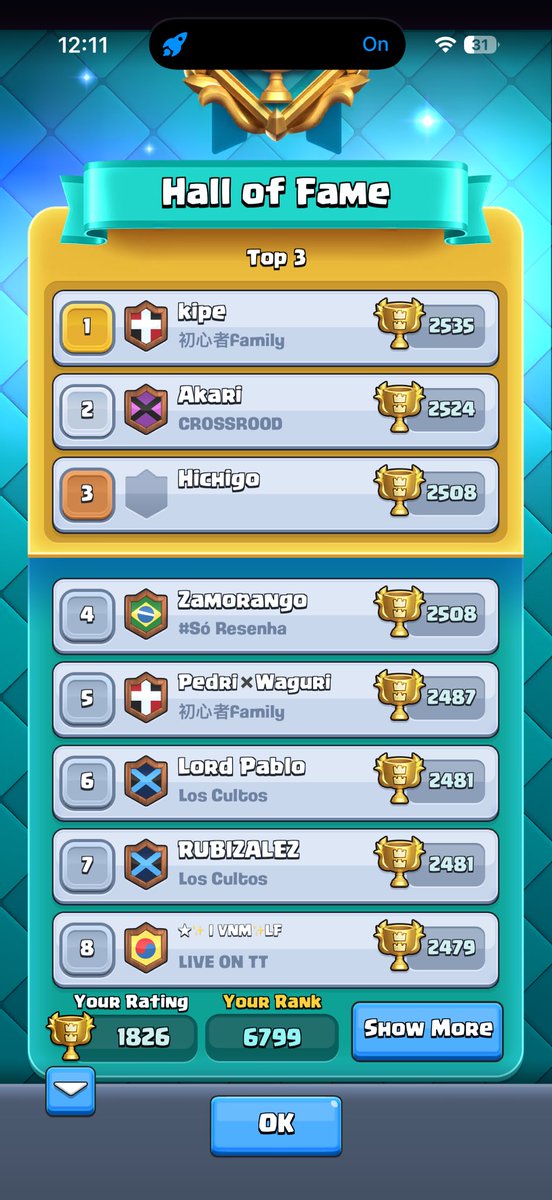 Golden_Xbow's tweet photo. Looking for 2v2 partners dm me or comment my deck is there. #clashroyale https://t.co/iIJ8ckxkhb