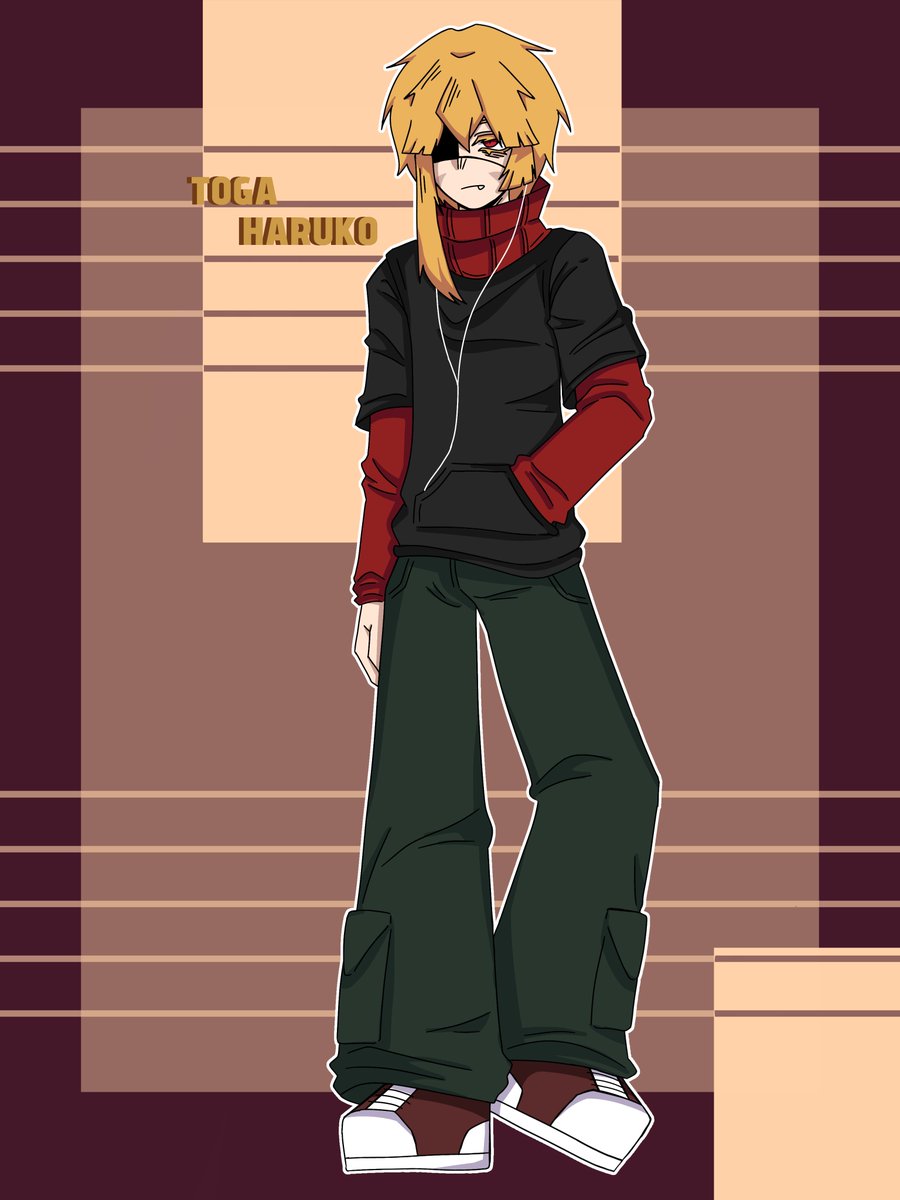 TOGAharuko's tweet photo. My oc haruko as himiko older brother, nup 👻💫
#mhaoc https://t.co/57TevnMZri