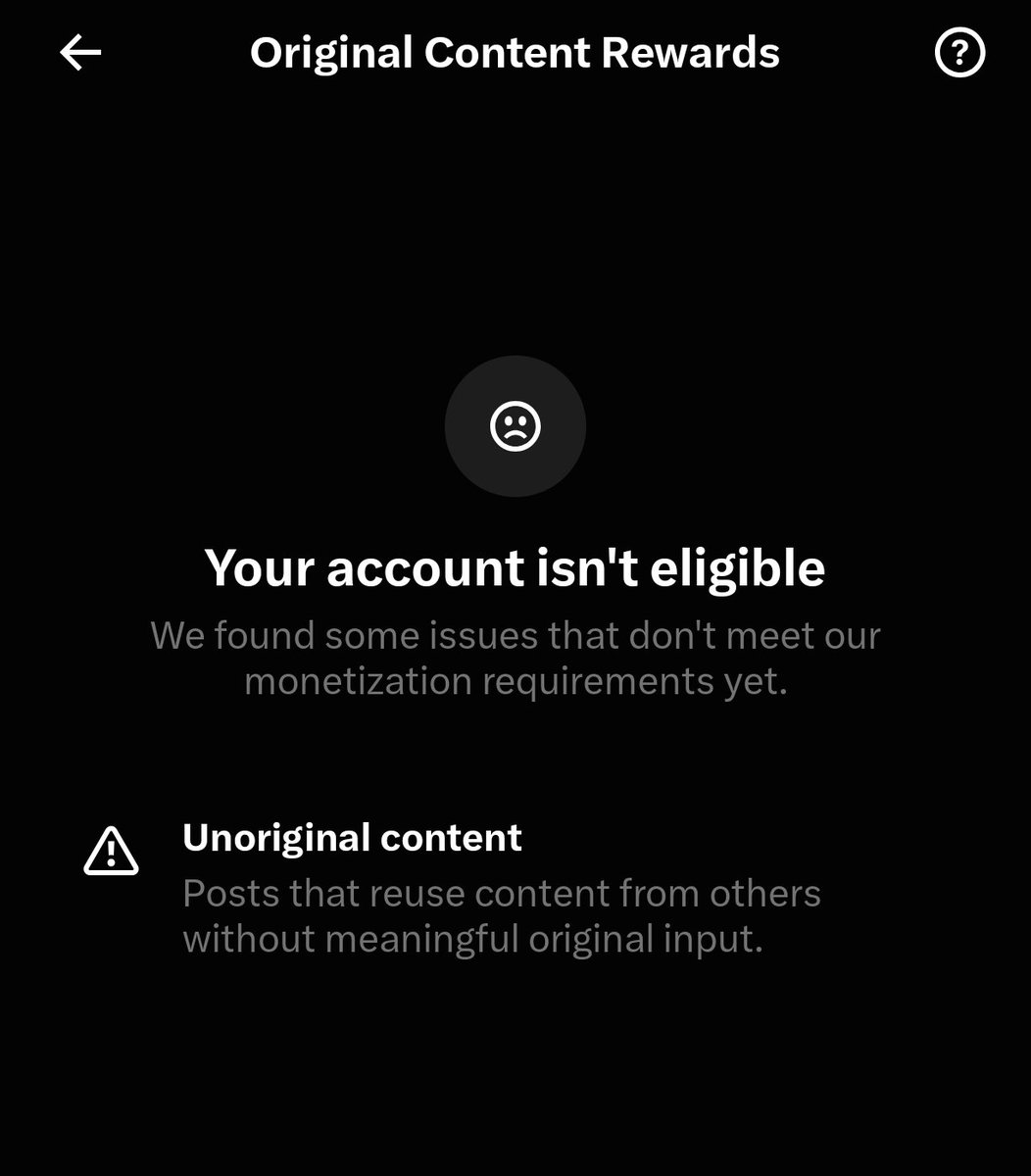 RohanKarMooN's tweet photo. It's gonna be long and personal so please do not skim through it. 

Hey everyone 👋👋👋
Since the rollout for new creators program has been initiated, i have filed the application and have provided my  posts where there is nothing suspicious and consisted of my own recorded gameplay clips and my own opinions/captions written which is not a copy-paste job (For example: The sleeping dogs post where i talked about perk of wearing a cop outfit) 

Then I got notified that my account won't be eligible due to lack of originality, but that's not fair cause if an account who qrt and reposts my repacks is eligible then why am i not???

I have filed an appeal and I have written a detailed explanation on why they're wrong and should re-consider my eligibility. @IndieGameJoe and @SynthPotato too got their application rejected but they got re-approved after few hours, so im really concerned that it's taking almost a day in my case. 

I'm a master's student and for the past year, I have built this lovely audience of 100k+ and i post gaming contents that are not stolen from other accounts in any ways. Creating content and repacks takes my precious time and juggling twitter and college is mentally exhausting at some point, but still I get encouraged cause of the love and support I get and the incentives for posting about the games I've played, the recent indie games that took my interest and covering current gaming news and sharing my opinion on it with my followers as well as others who come across my posts in their TL.

Even though i won't stop posting about the games I love or hate and share repacks, cause content creation is something i really want to pursue as a side-gig, the payouts that I get helps me pay my rent and part of my tuition, and helps me afford essentials for my daily life as well.

It's a request to you @allegrajacchia that you please re-consider the decision taken regarding the eligibility of my account. Most of the tweets that i post in this platform are not plagiarized and it takes timeto create post for me since i have to study for my college as well so i have to multi-task.

@XCreators 

Thank you.