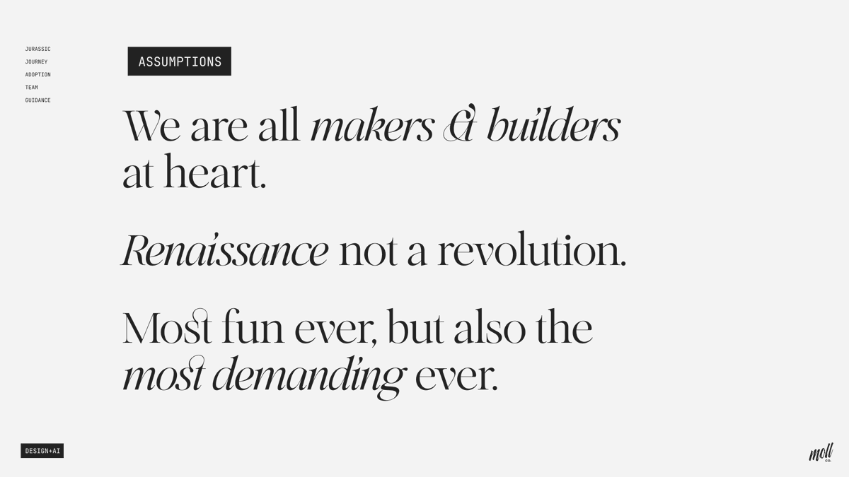 cameronmoll's tweet photo. Figma Slides is the undisputed, best all-around tool for slide decks.

Almost as shareable as Google Slides, animation options are lacking compared to Keynote, yet it's a far superior design tool to both.

And its typography is improving. Check out those st ligatures! 🤩 https://t.co/D2AHW8PQmD