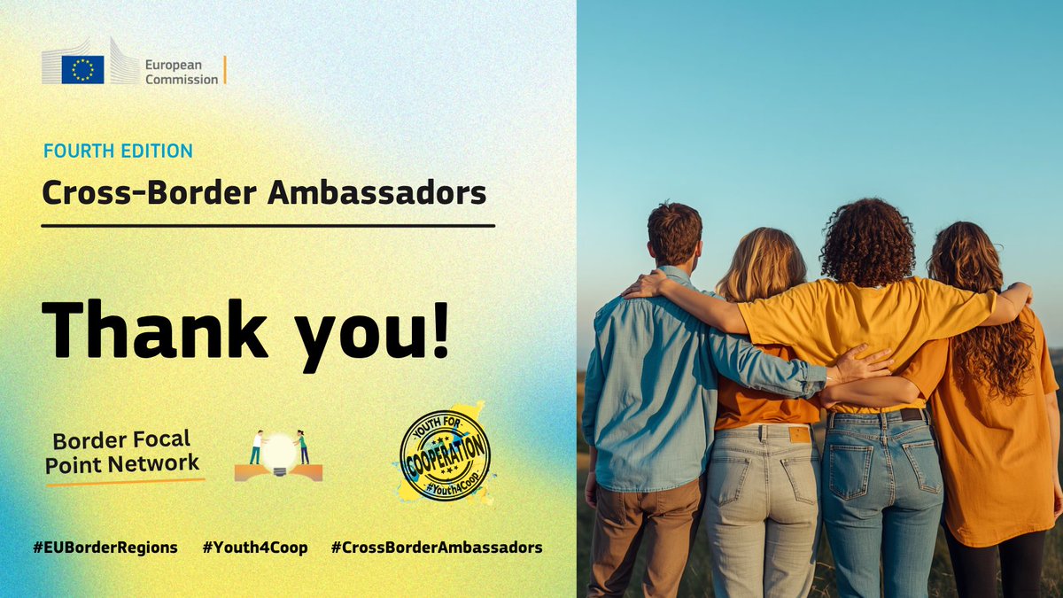 RegioInterreg's tweet photo. 🎉 We received 135 applications for Cross-Border Ambassadors 2026-2027! Huge thanks to everyone who applied and shared their story with us. We're reviewing applications now and will be in touch soon.

🔗 https://t.co/hqckOc1RY0 https://t.co/fEMzLplu3k